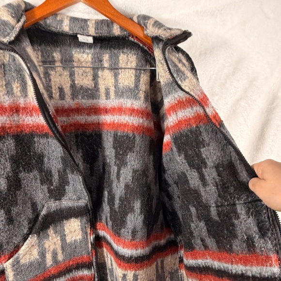 Artesanías MR Molina Mexican Baja Hoodie Jacket Men’s M Wool Blend Zip-Up coat - Picture 9 of 9